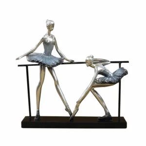 statue danseuse ballerine sur fond blanc