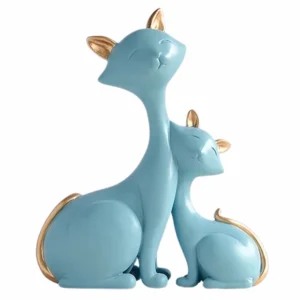 statuette deco sur fond blanc